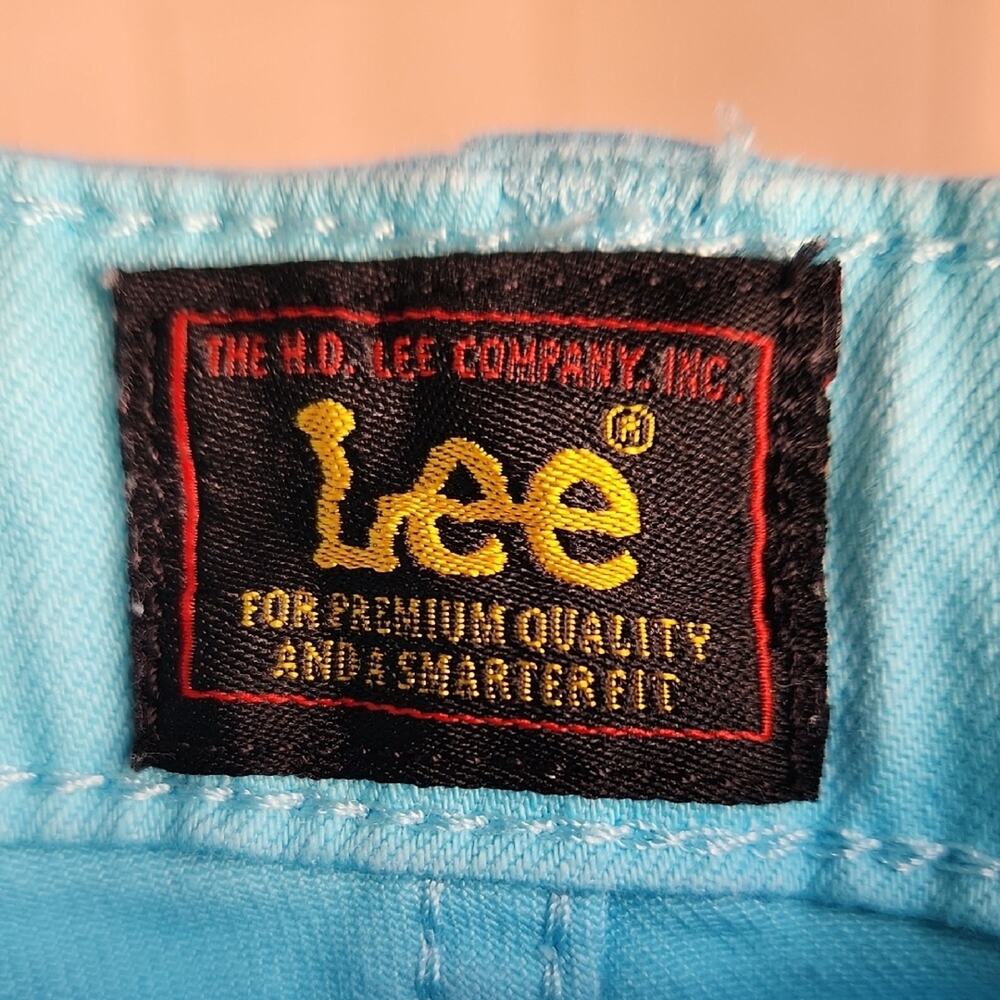 Lee Premium Quality Light Blue Denim shorts women's 22 - Picture 2 of 4